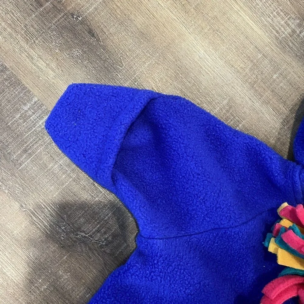 Vintage Baby‎ Mac Moore Fleece Hooded Bunting Tassel Color Block Size 3 Mo USA